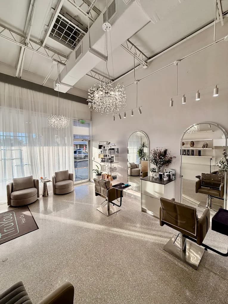 Interior of TruYou Hair Co. studio in Vero Beach, FL